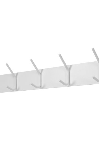 SPINDER DESIGN rektangulr Fusion knagerkke, m. 5 knager - hvid stl