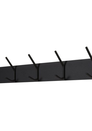 SPINDER DESIGN rektangulr Fusion knagerkke, m. 5 knager - sort stl