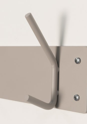 SPINDER DESIGN Fusion knagerkke, m. 5 dobbelt-knager - taupe pulverlakeret stl