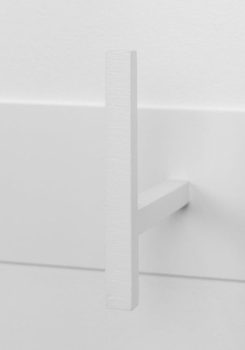 SPINDER DESIGN rektangulr Chapman knagerkke, m. 3 knager - hvid stl 