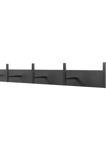 SPINDER DESIGN rektangulr Chapman knagerkke, m. 5 knager - sort stl 