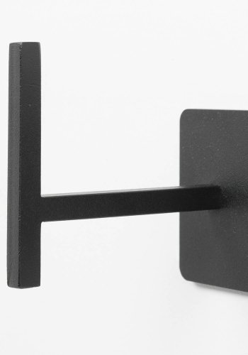 SPINDER DESIGN rektangulr Chapman knagerkke, m. 5 knager - sort stl 