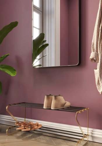 KARE DESIGN Walk Big skohylde - messing og sort metal, m. 3 hylder