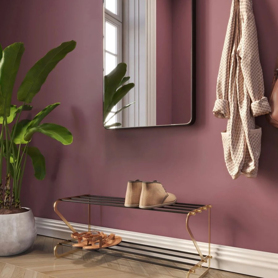 KARE DESIGN Walk Big skohylde - messing og sort metal, m. 3 hylder