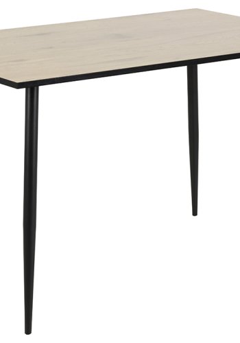 ACT NORDIC Wilma spisebord - natur/sort melamin vild eg/metal, rektangulr (120x80)