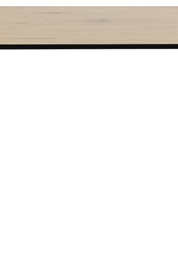 ACT NORDIC Wilma spisebord - natur/sort melamin vildeg/metal, rektangulr (120x80) 