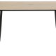ACT NORDIC Wilma spisebord - natur/sort melamin vildeg/metal, rektangulr (120x80) 