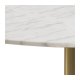 ACT NORDIC Corby rund spisebord - hvid marmor og messing metal (105)