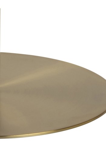 ACT NORDIC Corby rund spisebord - hvid marmor og messing metal (105)