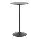 ACT NORDIC Ibiza rund barbord - sort asketrsfiner og metal (60)