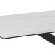 ACT NORDIC Heaven spisebord - hvid glas/keramik og sort metal (200x100)