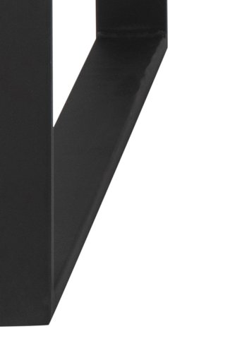 ACT NORDIC Katrine sofabordsst - sort glas/keramik og sort metal (115x69)