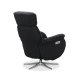 HAGA Lissabon recliner lnestol, m. 2 motorer - mrkegr freskind og metal