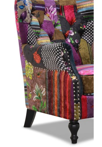 HAGA London lnstol - multifarvet polyester og tr