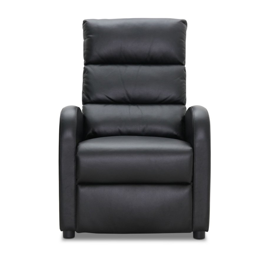 HAGA Berlin recliner lnestol - sort PU og plastik