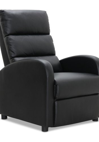 HAGA Berlin recliner lnestol - sort PU og plastik