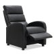 HAGA Berlin recliner lnestol - sort PU og plastik