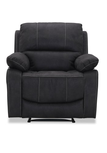 HAGA Texas recliner lnestol - gr polyester og plastik