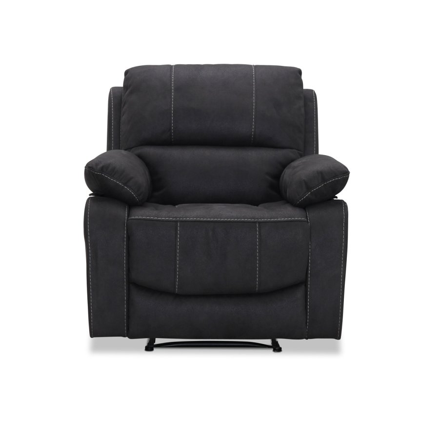 HAGA Texas recliner lnestol - gr polyester og plastik