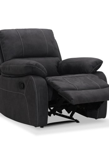HAGA Texas recliner lnestol - gr polyester og plastik