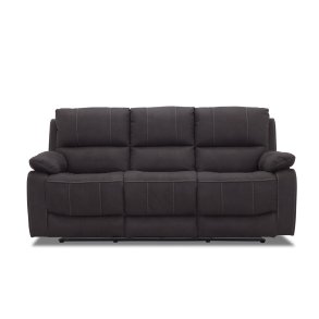 HAGA Texas 3 pers. recliner sofa - gr polyester og plastik