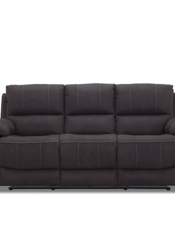 HAGA Texas 3 pers. recliner sofa - gr polyester og plastik