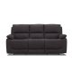 HAGA Texas 3 pers. recliner sofa - gr polyester og plastik