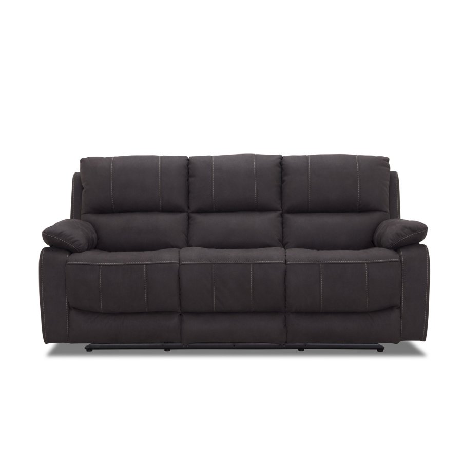 HAGA Texas 3 pers. recliner sofa - gr polyester og plastik