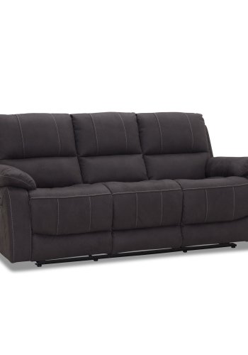 HAGA Texas 3 pers. recliner sofa - gr polyester og plastik