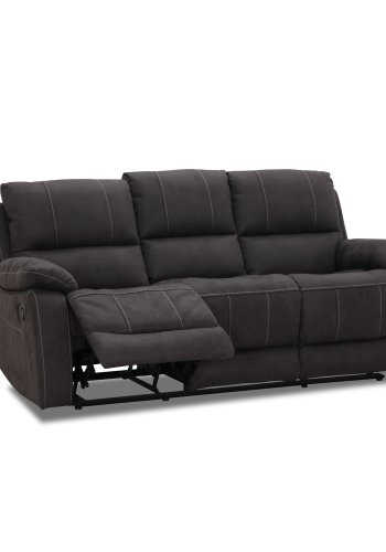 HAGA Texas 3 pers. recliner sofa - gr polyester og plastik