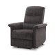 HAGA Mora recliner lnestol, m. 1 motor, lftestol - gr polyester og plastik