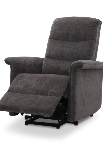 HAGA Mora recliner lnestol, m. 1 motor, lftestol - gr polyester og plastik