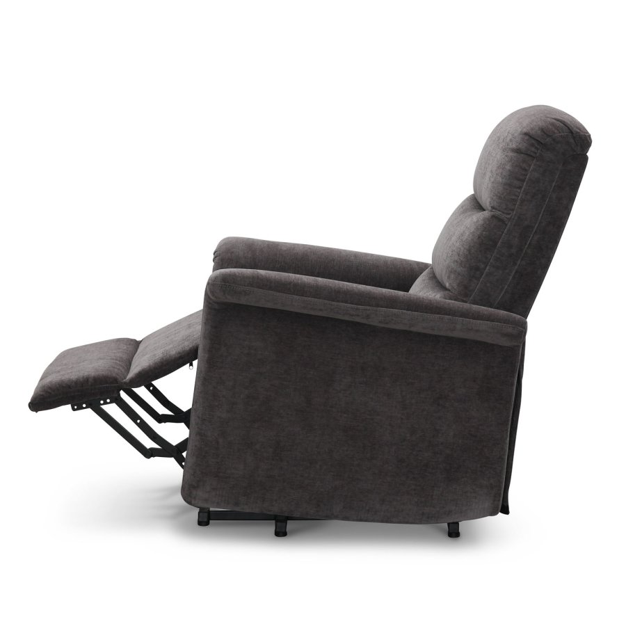 HAGA Mora recliner lnestol, m. 1 motor, lftestol - gr polyester og plastik