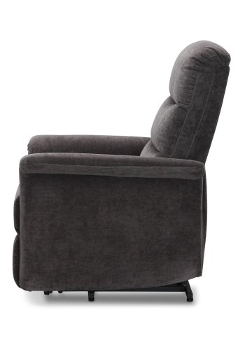 HAGA Mora recliner lnestol, m. 1 motor, lftestol - gr polyester og plastik