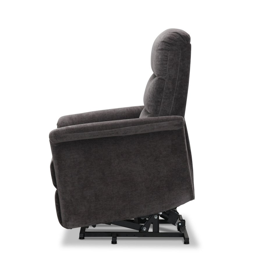 HAGA Mora recliner lnestol, m. 1 motor, lftestol - gr polyester og plastik