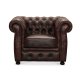 HAGA Liverpool chesterfield lnestol - oxblood lder og tr