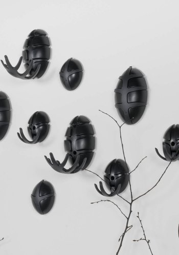 SPINDER DESIGN Bug knagerkke - sort plastik og stl 