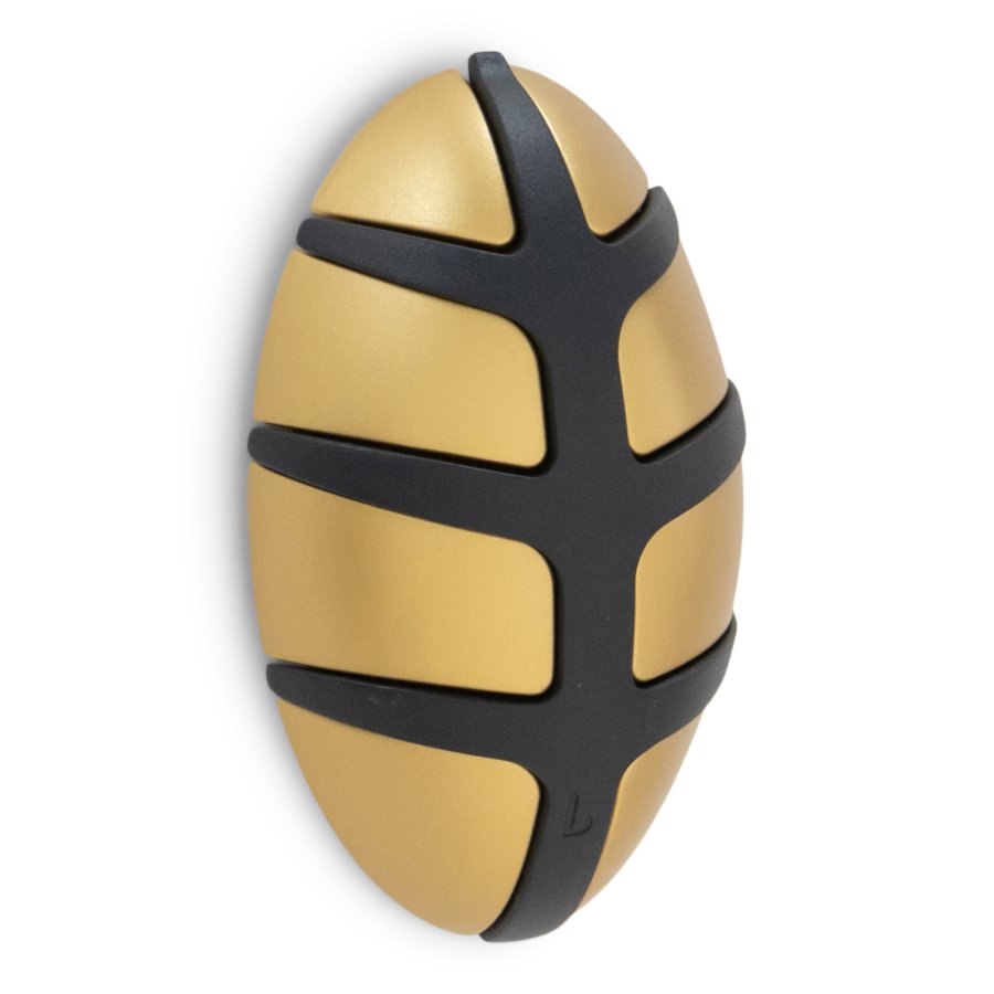 SPINDER DESIGN Bug knagerkke, m. 7 kroge - guld metal