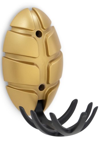 SPINDER DESIGN Bug knagerkke, m. 7 kroge - guld metal