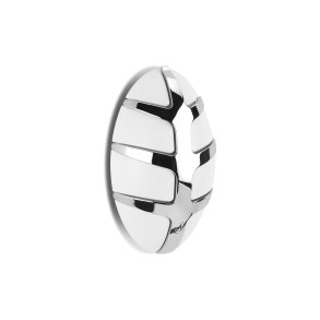 SPINDER DESIGN Bug knagerkke - hvid plastik og slv stl 