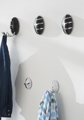 SPINDER DESIGN Bug knagerkke - hvid plastik og slv stl 