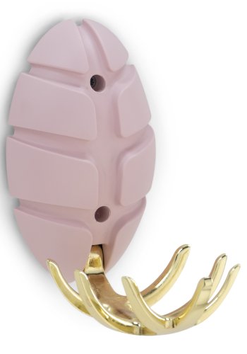 SPINDER DESIGN Bug knagerkke, m. 7 kroge - lyserd metal