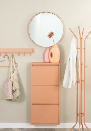 SPINDER DESIGN Dax Play 7 knagerkke, m. 7 knager og hylde - clay terra stl