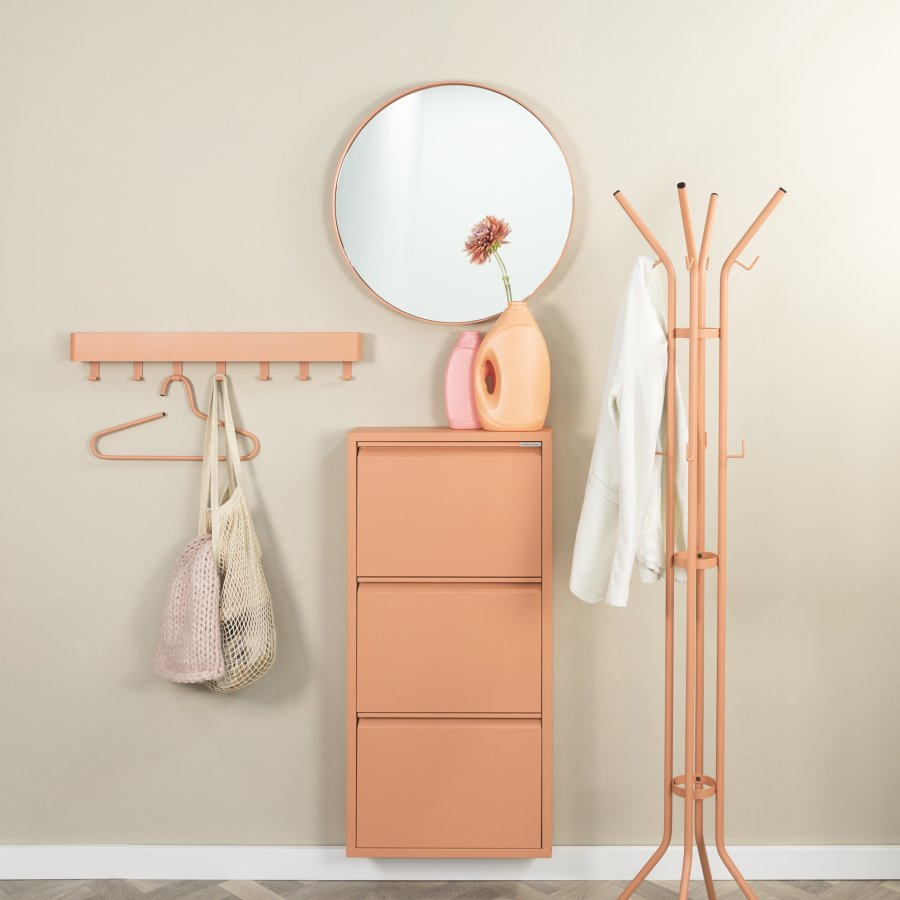 SPINDER DESIGN Dax Play 7 knagerkke, m. 7 knager og hylde - clay terra stl