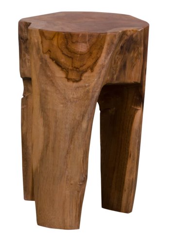 HOUSE NORDIC Rose Teak taburet - teaktr, m. 3 ben ( 26)