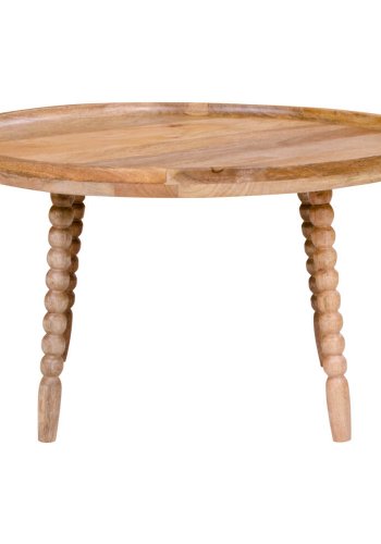 HOUSE NORDIC Jammu sofabord - naturligt mangotr, rund ( 60)