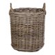 HOUSE NORDIC Caor kurve - flettet cubu rattan, rund, m. hanke (st m. 4)