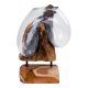 HOUSE NORDIC San Marino Vanddrbe skulptur - glas/natur teaktr (H:25)
