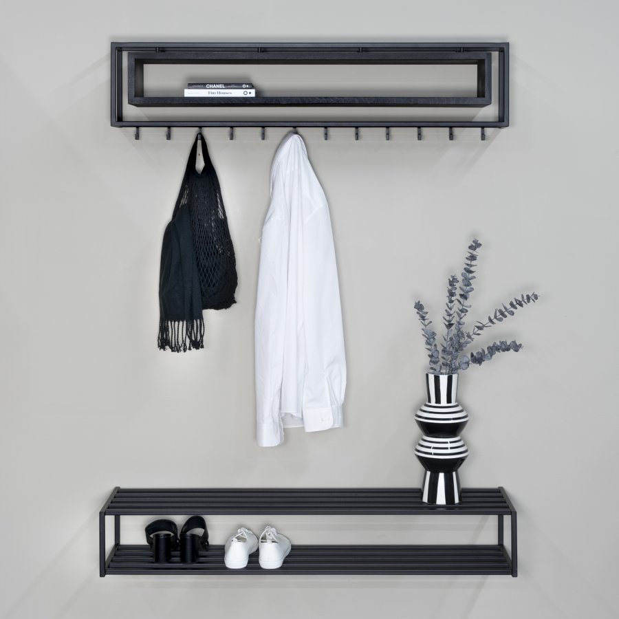 SPINDER DESIGN 120 School Black Edition knagerkke, m. 1 rum - sort stl