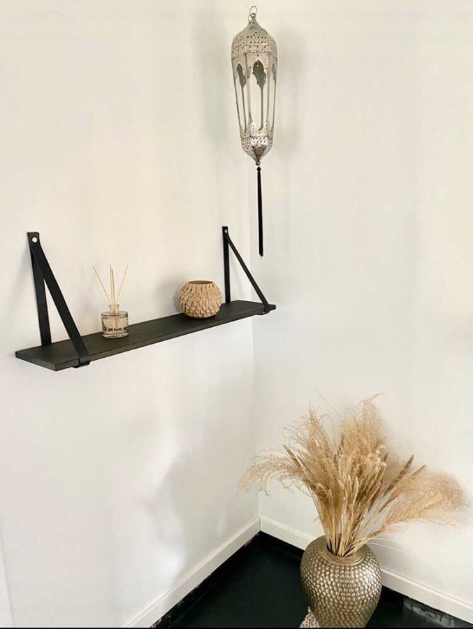 NocNoi Harre Vig vghylde - sort olieret egetr m. sort lderstrop, 50-100